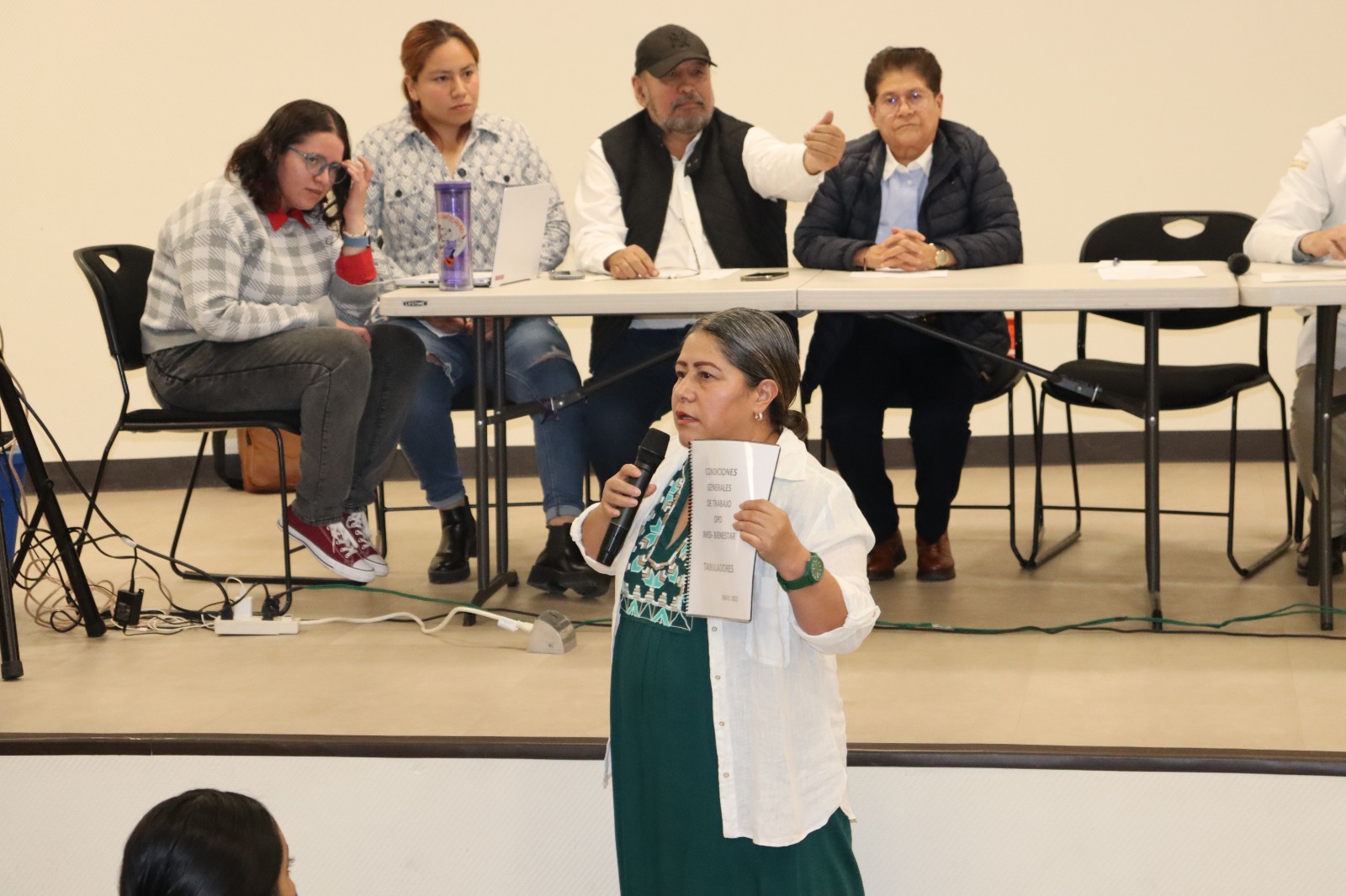 Blanca Águila se consolida como protectora de los derechos de la base trabajadora; sostiene reunión con IMSS Bienestar